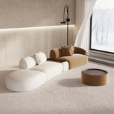 Sectional Minimalist Curved Modular Table Sofa Set