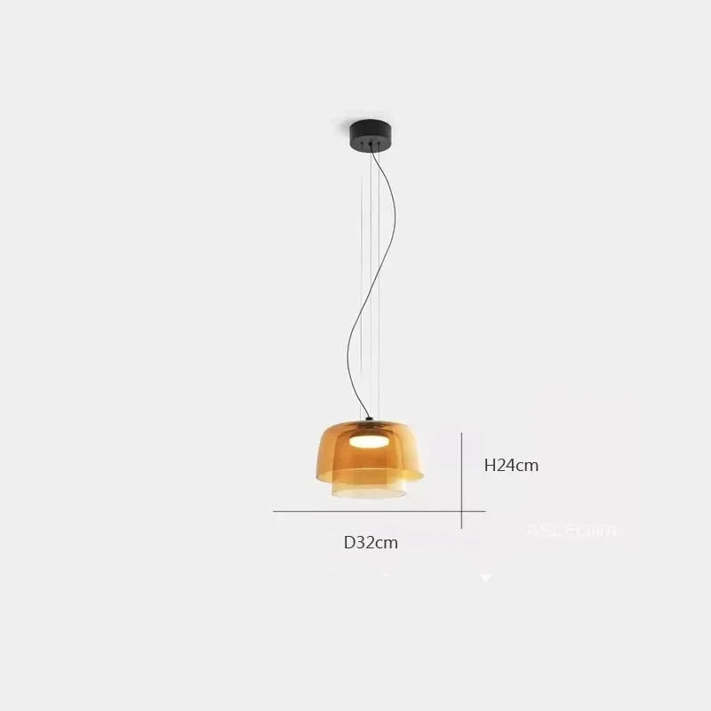 Nordic Glass LED Ceiling Chandelier Pendant Lights