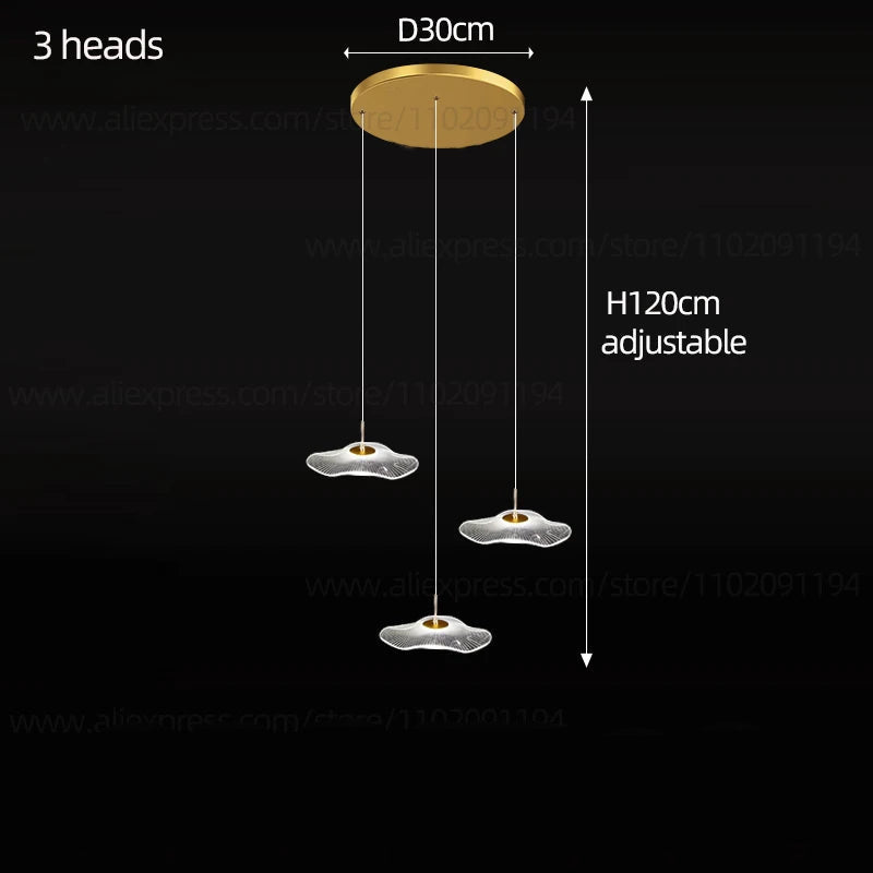 Nordic Circular Modern Chandelier Pendant Lamp