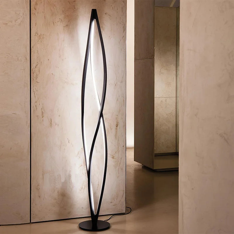 Geometrische LED-Stehleuchte, moderne Kunst, Standleuchte