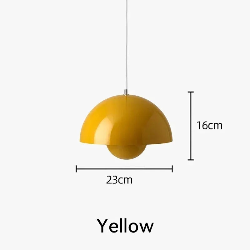Nordic Flower Semicircular Hanging Pendant Lamp