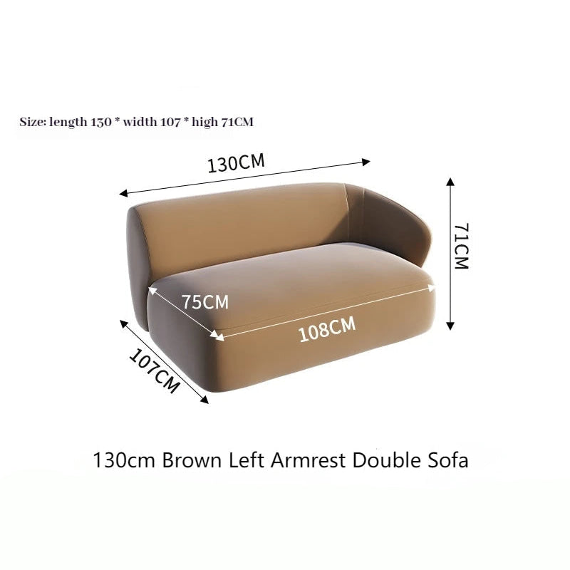 Sectional Minimalist Curved Modular Table Sofa Set