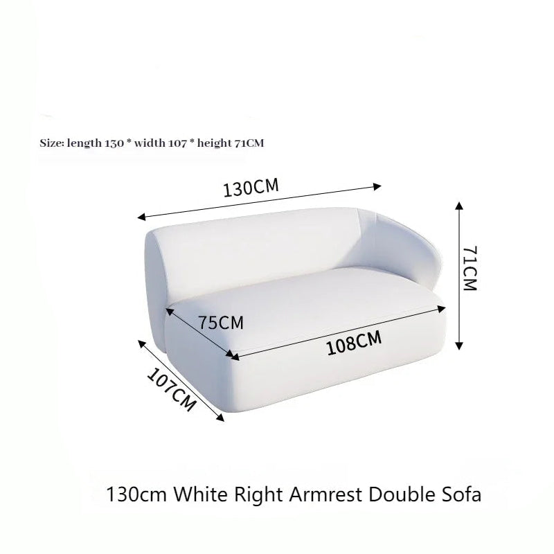 Sectional Minimalist Curved Modular Table Sofa Set