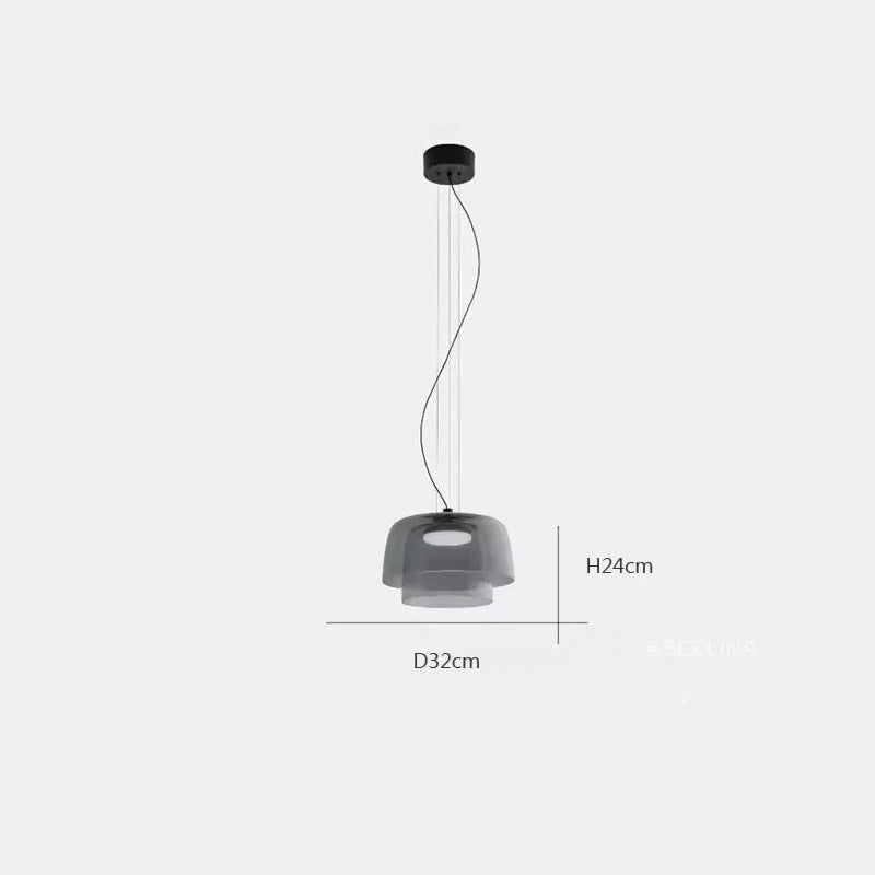 Nordic Glass LED Ceiling Chandelier Pendant Lights