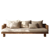 Wooden Minimalist Corner Outdoor Sofa Set
