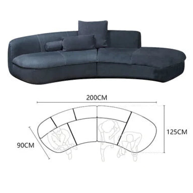 Modern Minimalist Italian Moon Sofa