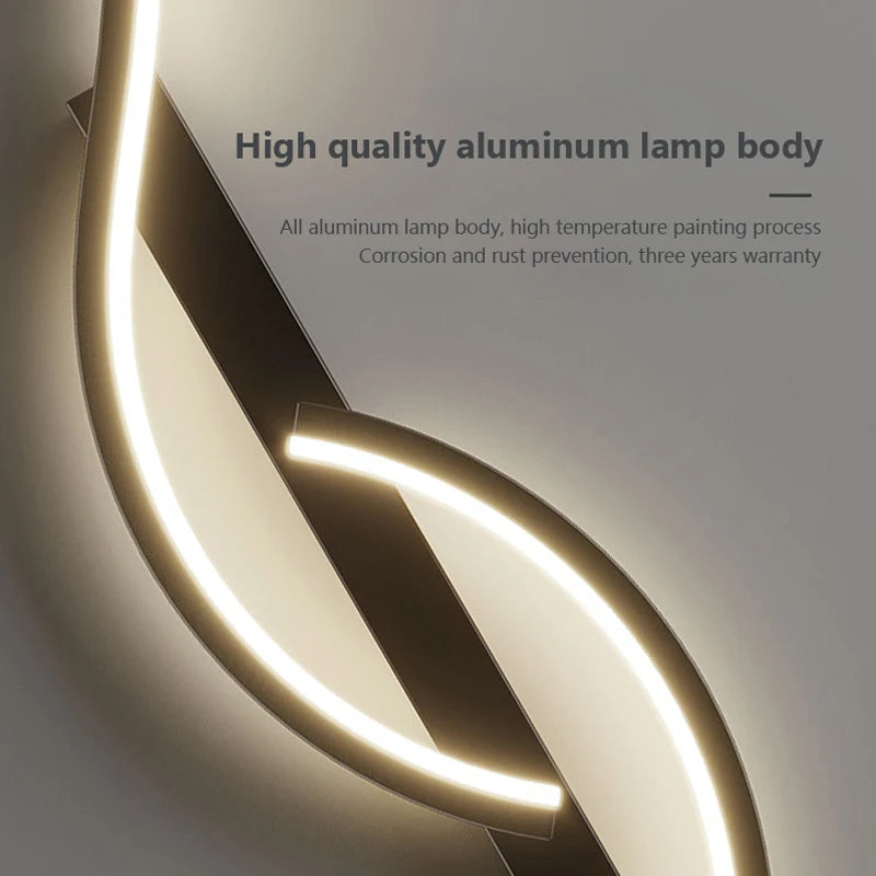 Moderne LED-Wandleuchte, minimalistisches LED-Licht, Schlafzimmer, Nachttisch, lange Streifen, Wandleuchten, Wohnzimmer, Heim, Innenbeleuchtung