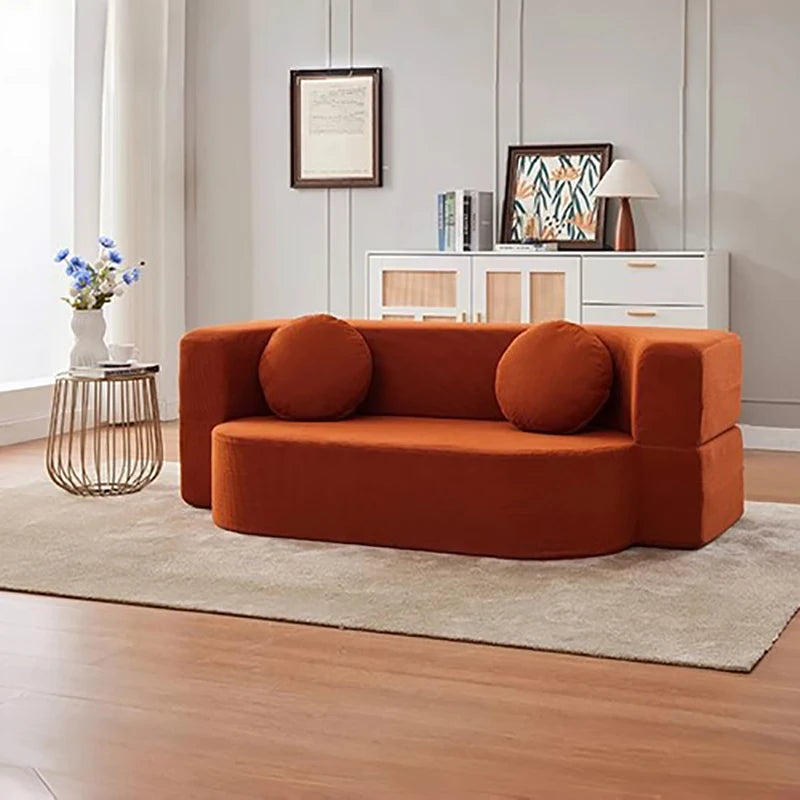 Foldable Bed Modular Retro Arm Compressed Sofa