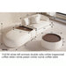 White - 152 cm - Left arm Set - Coffee Table