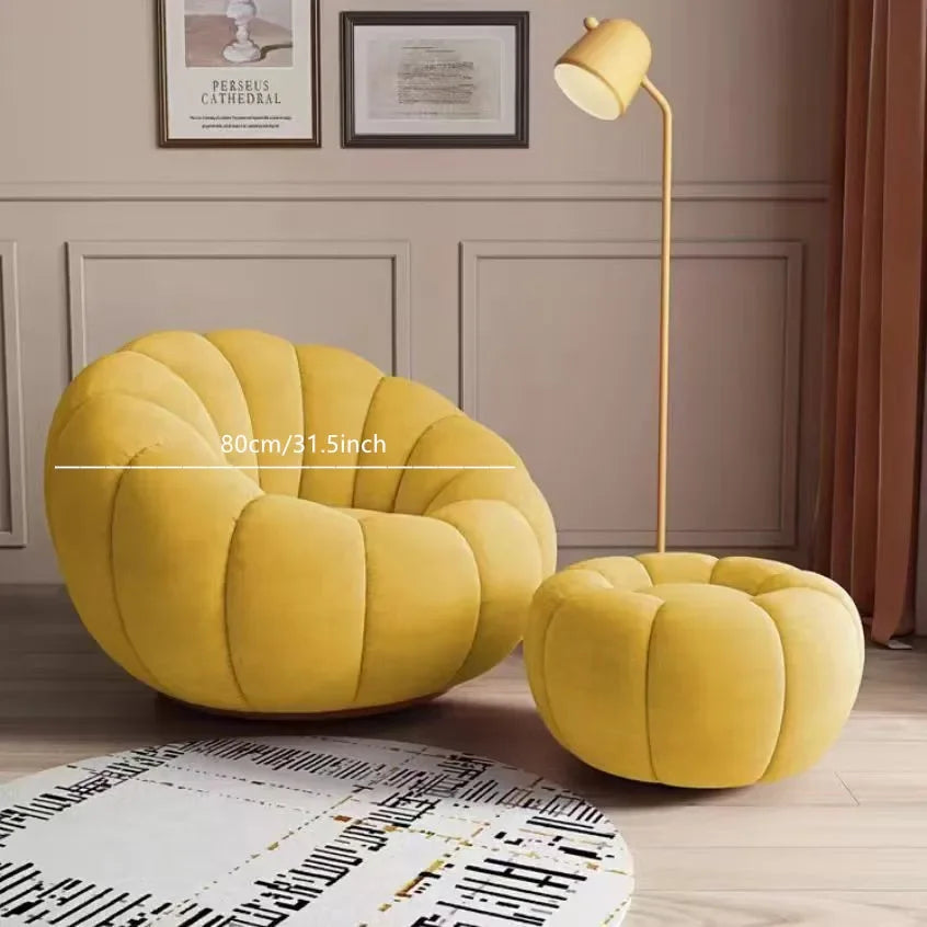 Sillón nórdico perezoso con forma de nube de calabaza 