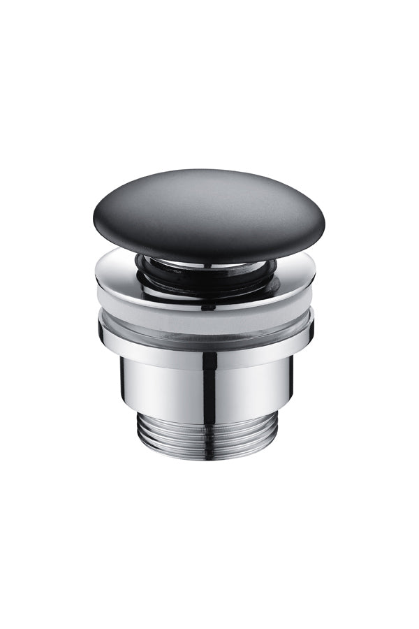 Matte Black Click-Clack Valve for Bathroom Sinks, view 4