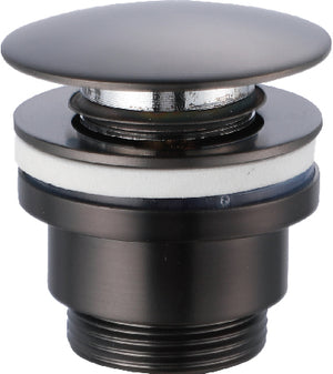 Black Gun Metal Click-Clack Valve for Bathroom Sinks, view 2