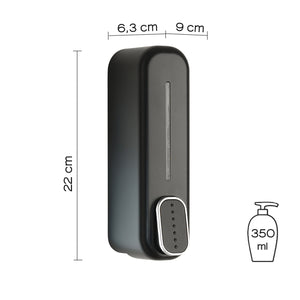 Matte Black Soap Dispenser 350ml Modern Bathroom Accessories, view 4