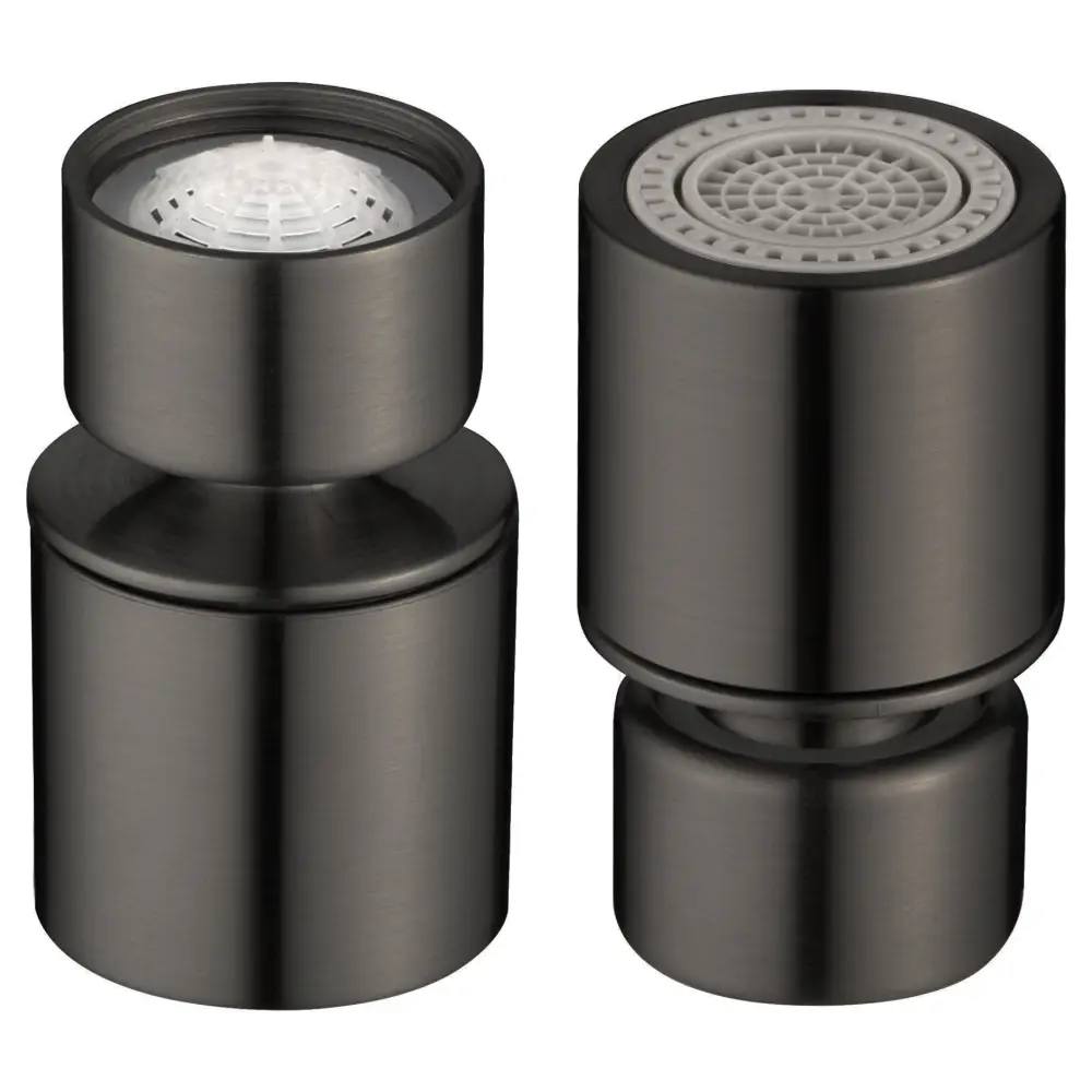 Aireador Rótula M22H De Cocina Dos Funciones Acabado Negro Gun Metal - Bathroom Product