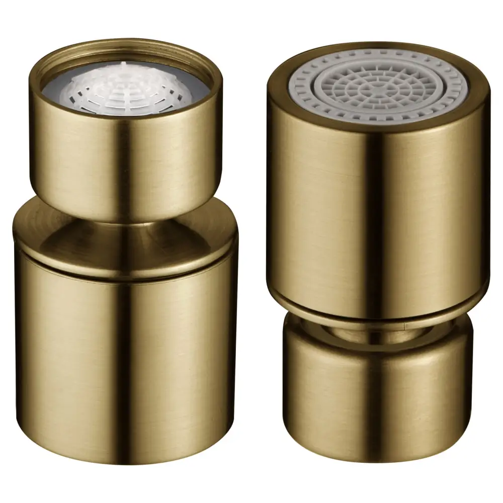 Aireador Rótula M22H De Cocina Dos Funciones Acabado Oro Cepillado - Bathroom Product