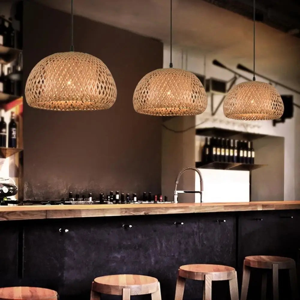 Antique Rattan Natural Weaving Pendant Lamp - Pendant Lamp