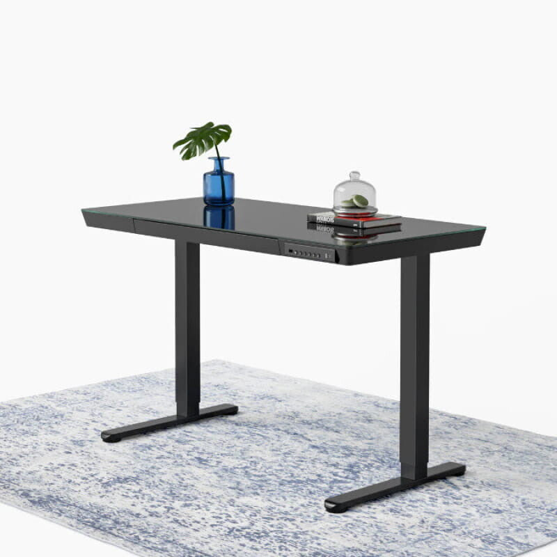 Elitras Tempered Writable Glass Standing Desk
