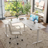 Triple Motor L-shaped Standing Desk