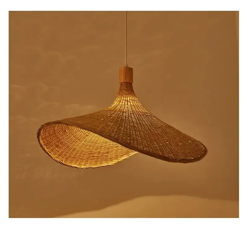 Bamboo Chandelier Pendant Lamp Hanging Wood Ceiling Light - Ceiling Lamp