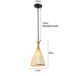 Bamboo Chandelier Pendant Lamp Hanging Wood Ceiling Light - Tepee / White light - Ceiling Lamp