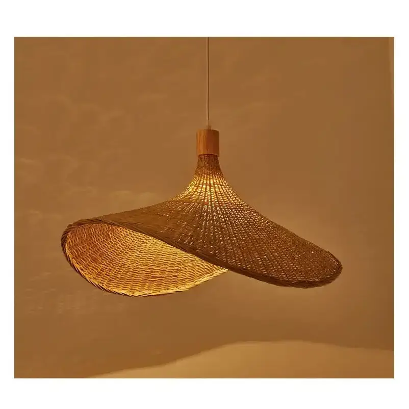 Bamboo Chandelier Pendant Wood Ceiling Lamp