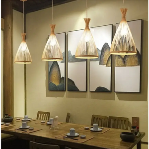 Bamboo Chandelier Pendant Wood Ceiling Lamp - Ceiling Lamp