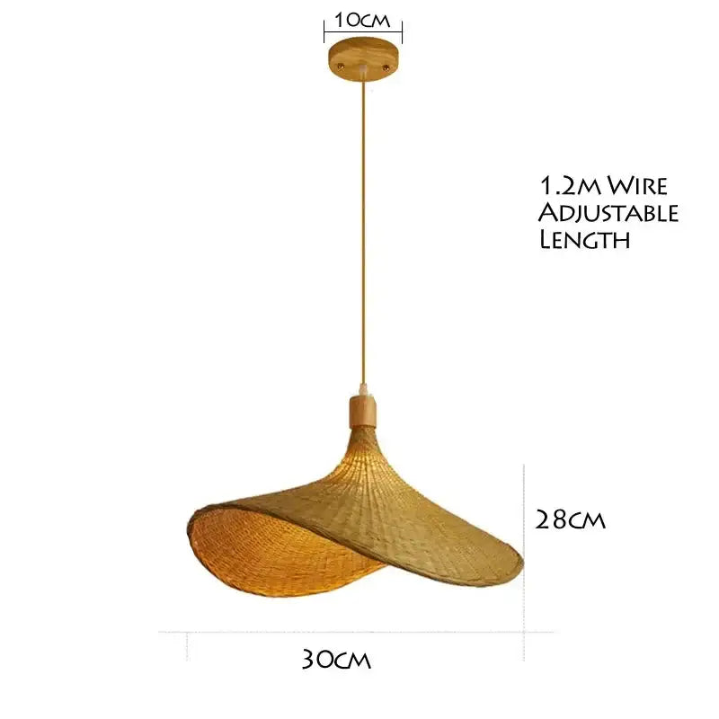 Bamboo Chandelier Pendant Wood Ceiling Lamp - Ceiling Lamp