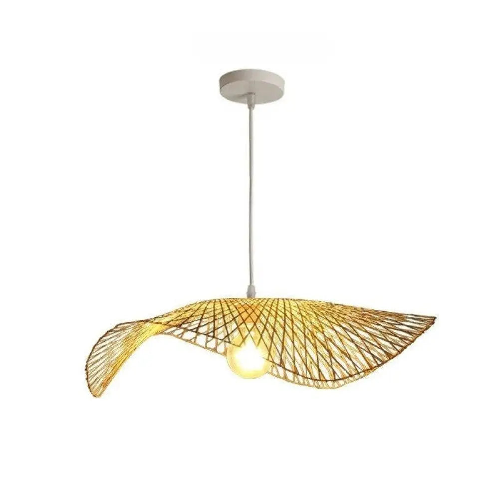 Bamboo Woven Wicker Chandeliers Pendant Lights - Dia 35CM / A - Pendant Lamp