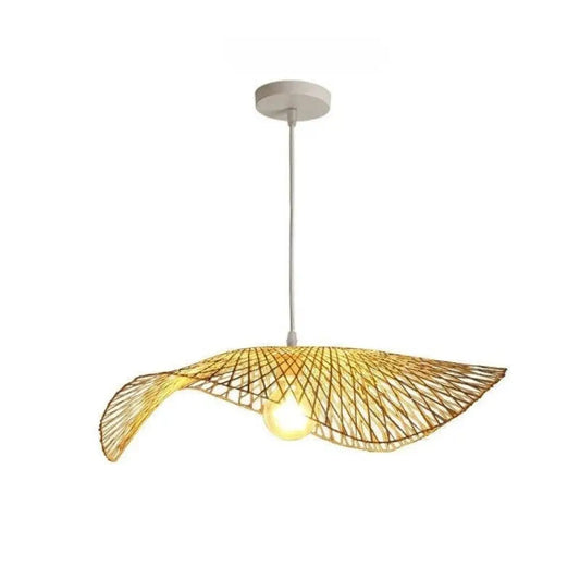 Bamboo Woven Wicker Chandeliers Pendant Lights - Dia 35CM / A - Pendant Lamp