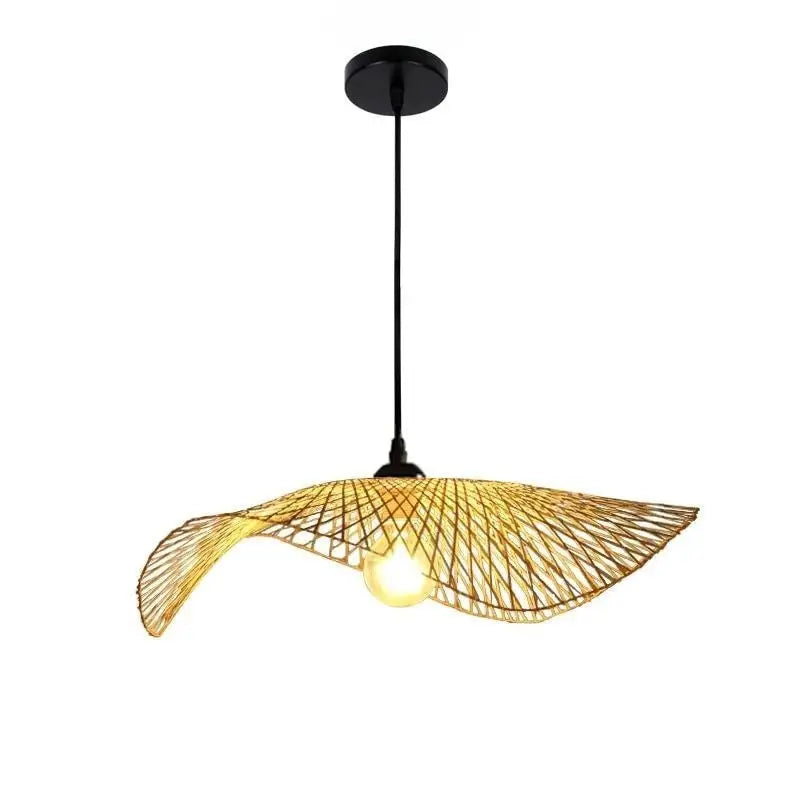 Bamboo Woven Wicker Chandeliers Pendant Lights - Dia 35CM / B - Pendant Lamp