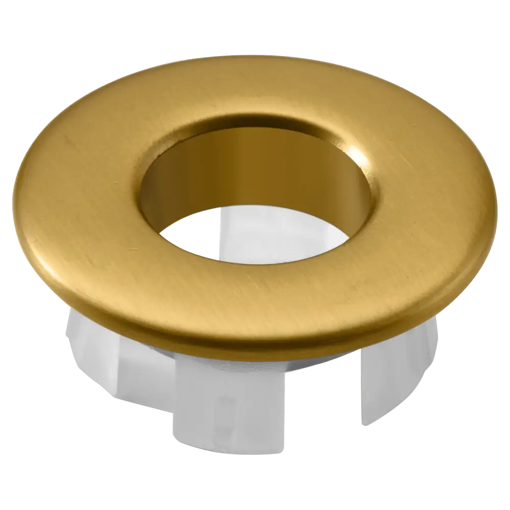 Basin Overflow Cover Basin Brushed Gold | IMEX - Faucet
