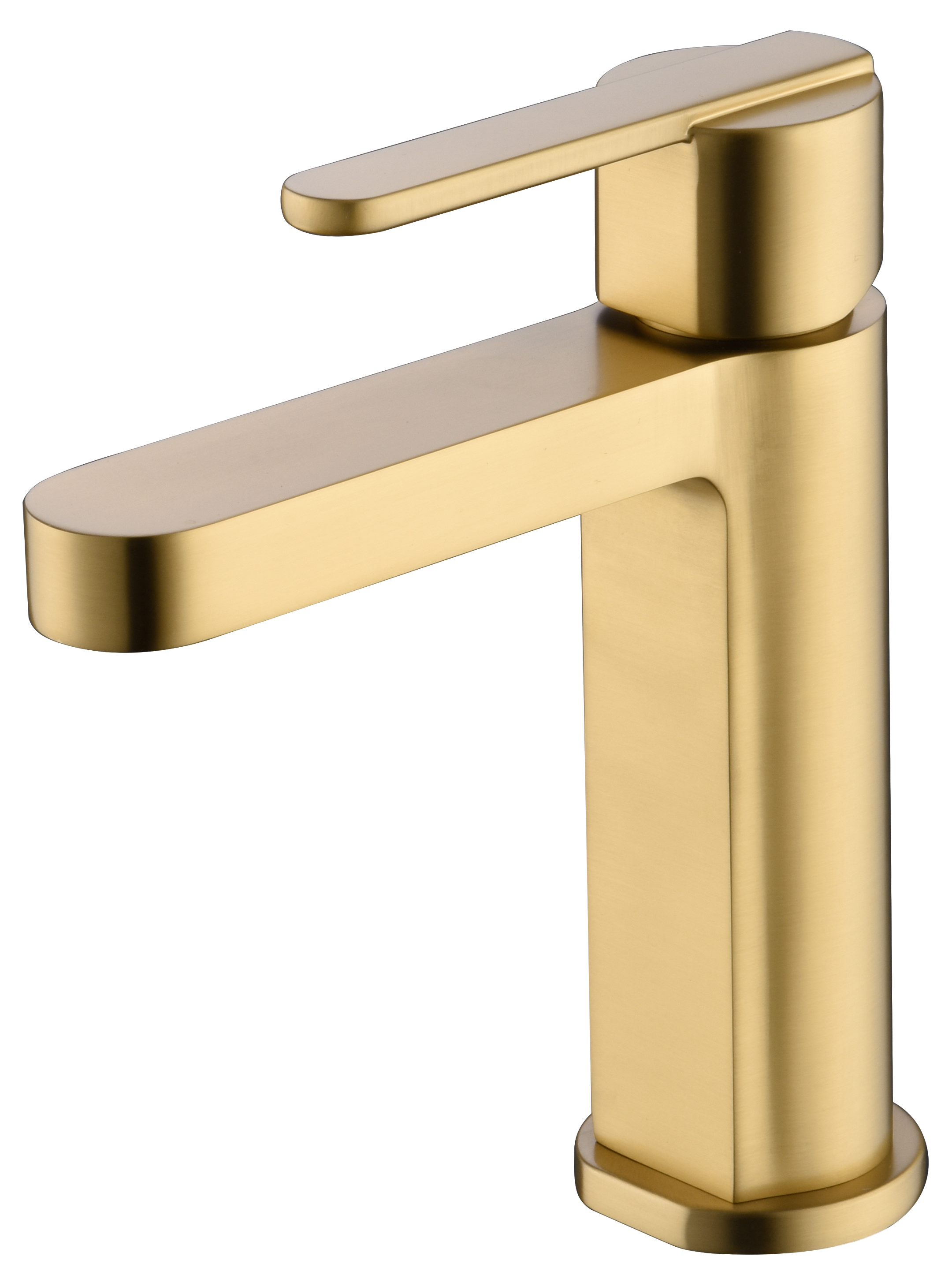 Roma Brushed Gold Single Lever Sink Faucet, view 2