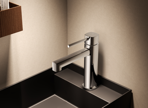 Toscana Brushed Gold Single Lever Basin Mixer, view 3