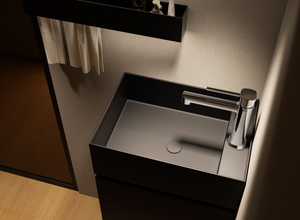 Toscana Black Gun Metal Single Lever Basin Mixer, view 2