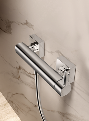 Toscana Matte Black Single Lever Shower Kit, view 2