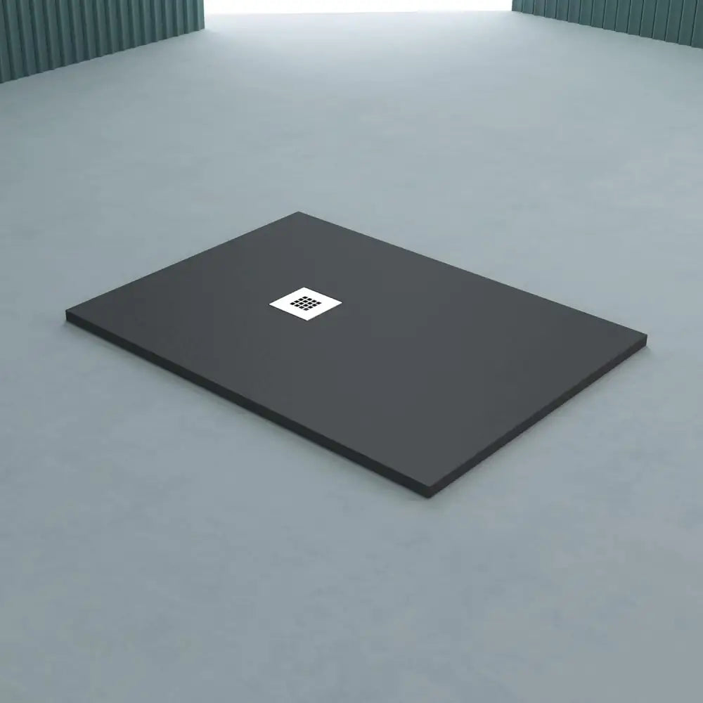 Bela Premium Black Shower Tray Slate Texture - Platos de ducha