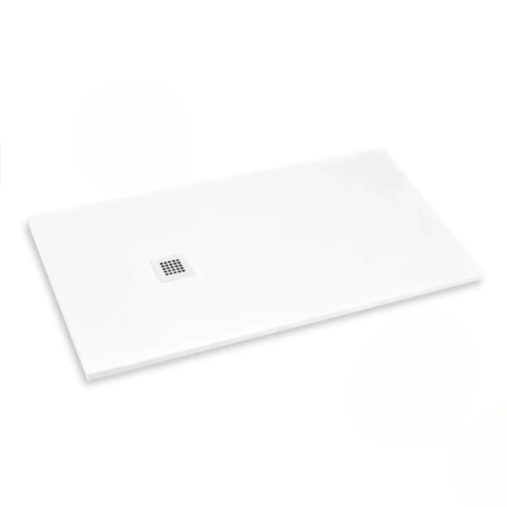 Bela Premium White Shower Tray Slate Texture - Platos de ducha