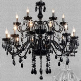 Black Crystal Tears Chandelier Lamp - Chandelier
