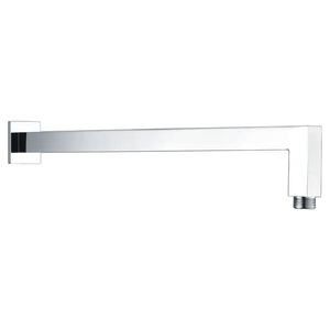 Chrome Square Wall Shower Arm Modern Bathroom Fixture, main product view