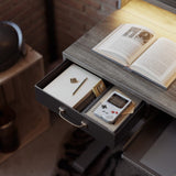 Brooklyn A led electric Standing Desk With Drawers and Keyboard