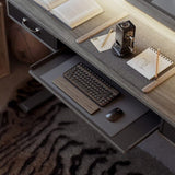 Brooklyn A led electric Standing Desk With Drawers and Keyboard