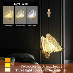 Butterfly Led Pendant Lights Hanging Lamp - Hanging Light