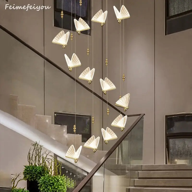 Butterfly Led Pendant Lights Hanging Lamp - Hanging Light