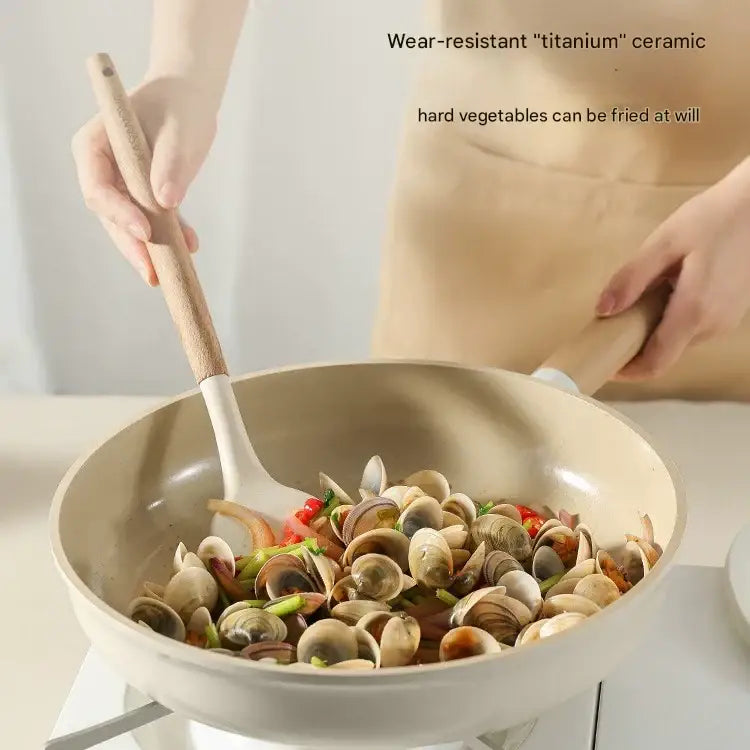 8 Piece Ceramic Non Stick Cookware Pot Pan Set - Cookware set