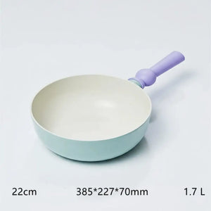 Ceramic Non Stick Baby Cookware Mini Pan - 22cm small wok - Cookware set