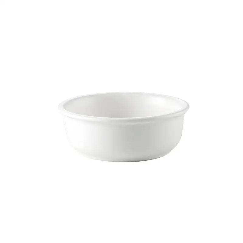 Pet Feeding Bowl With Wood Stand - White / 600ml - Feeding Bowl