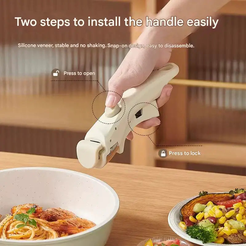 Ceramic Removable Non Stick Cookware Handle Frying Pot Set - Cookware set