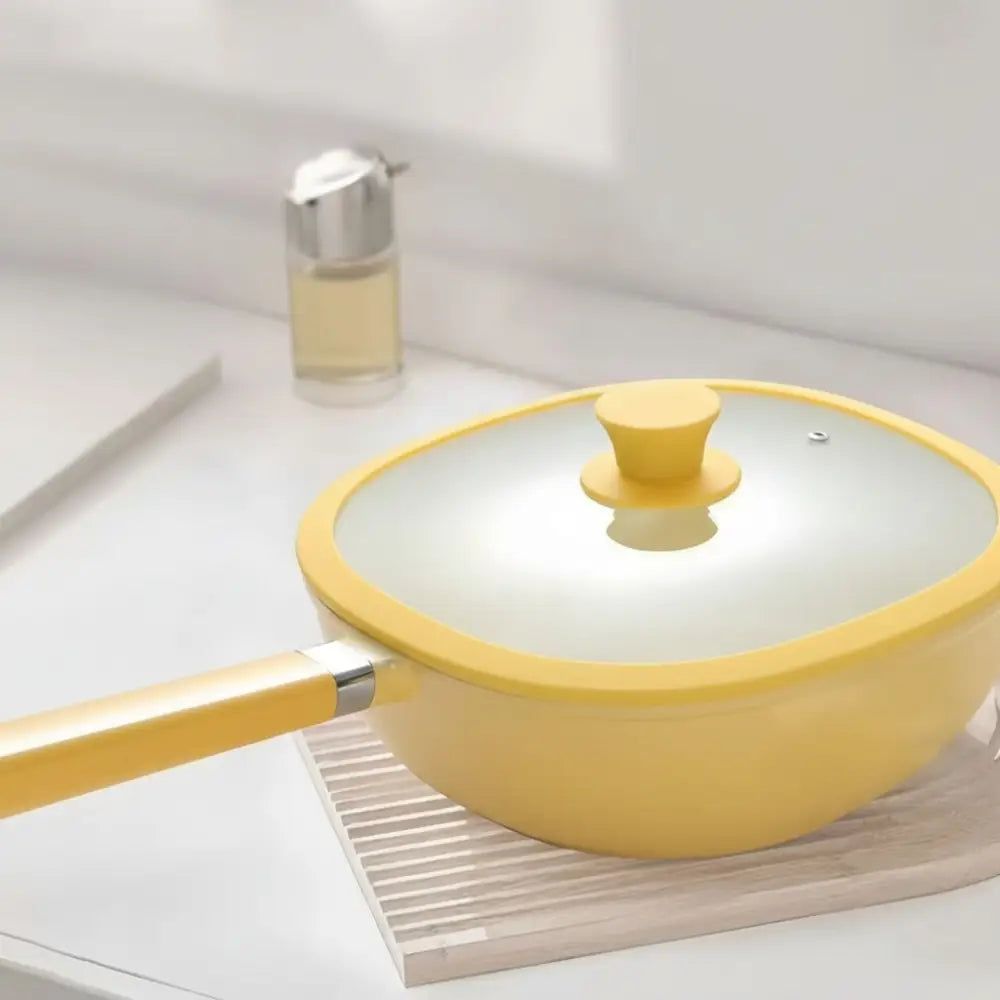 Ceramic Square Non Stick Lightweight Uncoated Pan - Cookware set