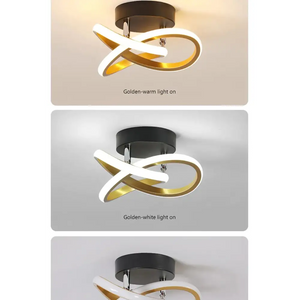 Circle Intercept Shape LED Modern Minimalist Ceiling Lights - Ceiling Lamp