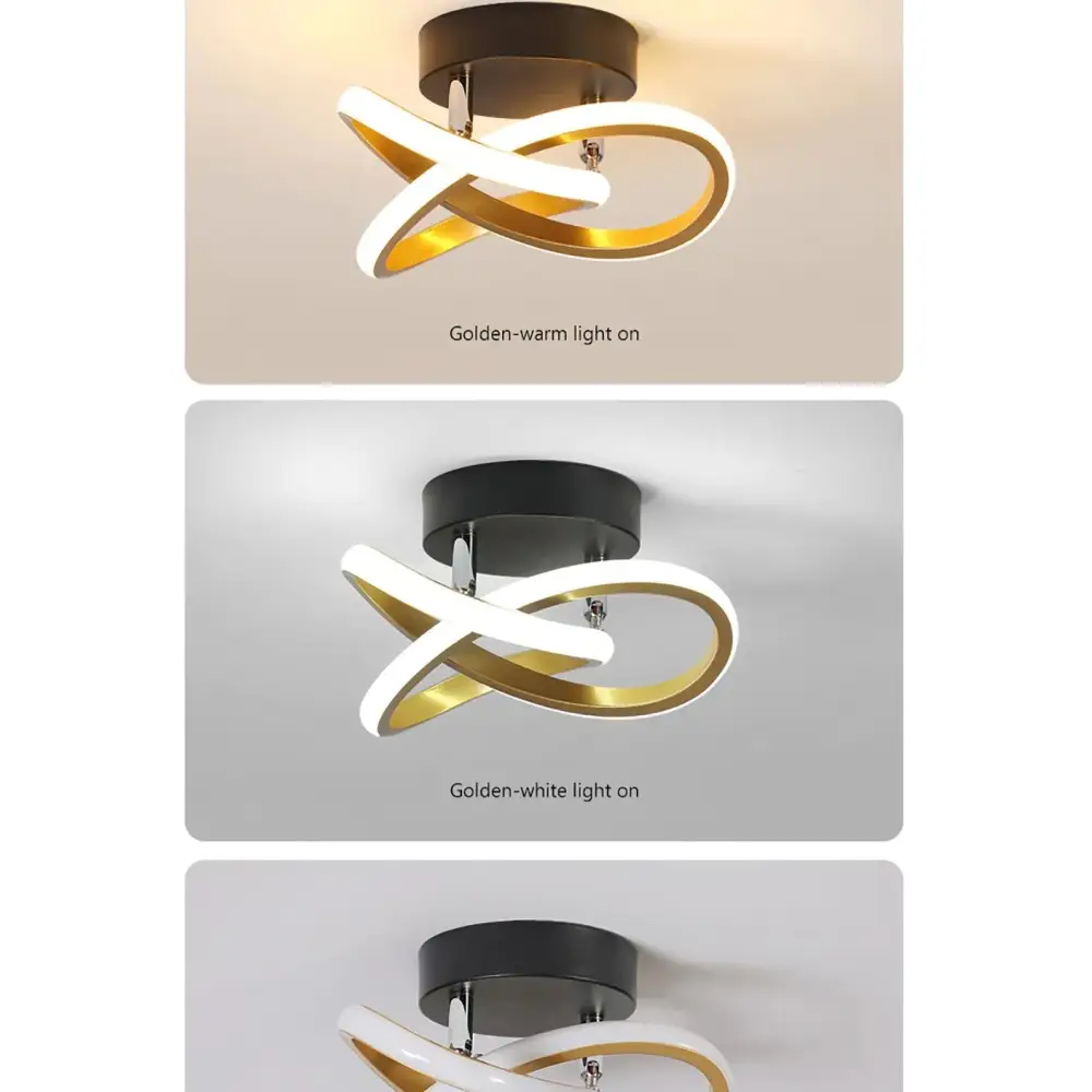 Circle Intercept Shape LED Modern Minimalist Ceiling Lights - Ceiling Lamp